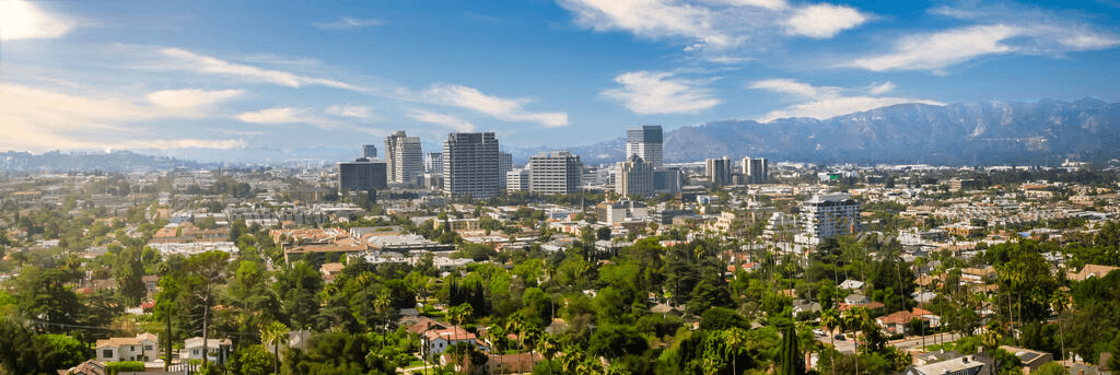 Panoramic view of Glendale, California Moving and Storage Service in Los Angeles County by Popeye Moving & Storage