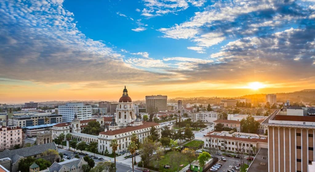 Panoramic view of Pasadena, California - Moving and Storage Service from Popeye Moving & Storage serving Pasadena and Los Angeles County